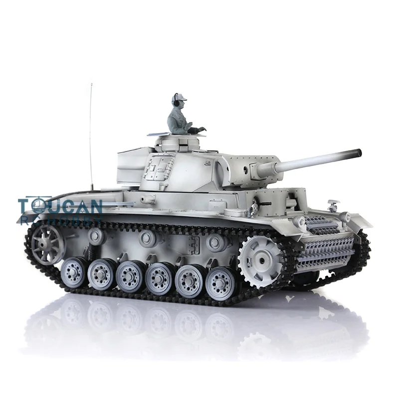 

HengLong Winter Snow 1/16 Scale German Panzer III L RC RTR Tank Model Upgraded Metal Version 3848 TH00032