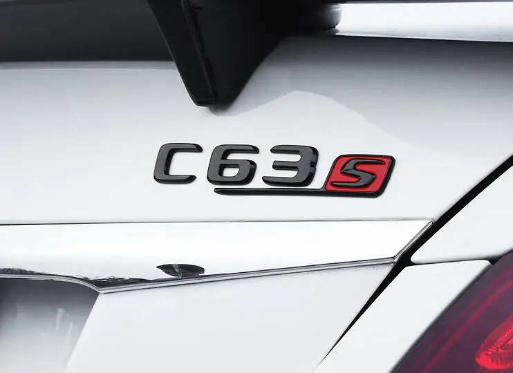 Gloss Black BITURBO 4MATIC Letters Badge Emblem Sticker 2pcs for Mercedes-Benz