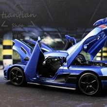 MZ 1:32 спортивный автомобиль моделирование Koenigsegg литого металла сплава Модель автомобиля детские игрушки украшения звук и свет
