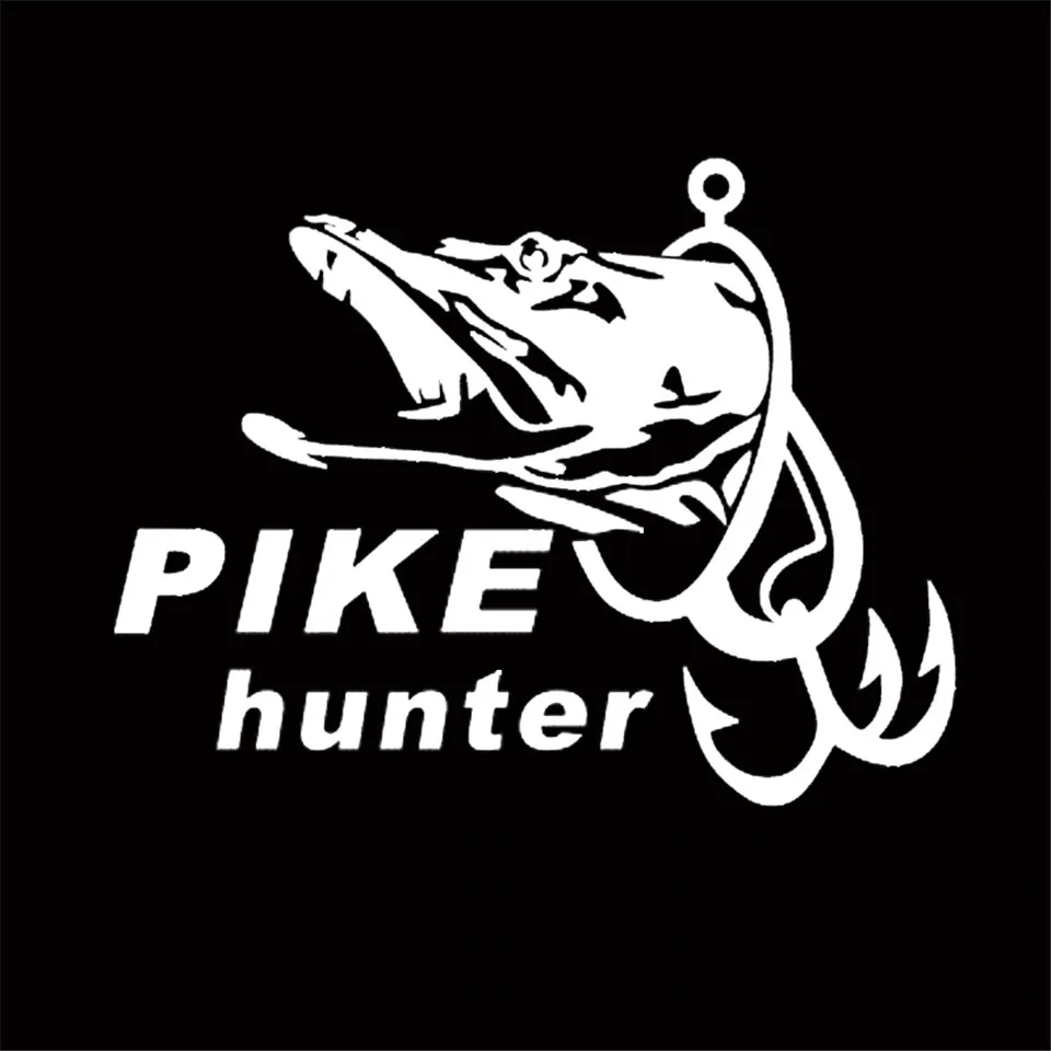 Cunymagos Fishing Hunter Pike Hunter Car Boat Sticker Fish Decal Posters Wall Decals Pegatina Decor MuralFisher Sticker (5)