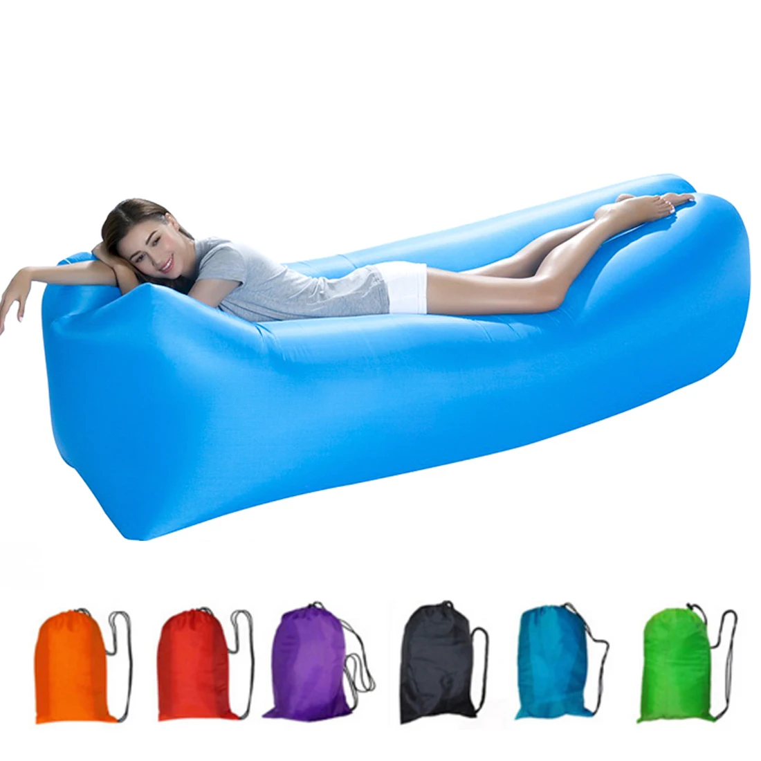 Квадратный банан водонепроницаемый надувной ленивый мешок диван Laybag спальный