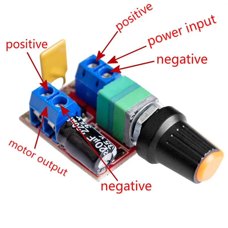 5A 3-35 V мини-двигатель постоянного тока, регулятор PWM, 3 V 6 V 12 V 24 V 35 V переключатель управления скоростью, ультра-маленькие диммеры для светодиодной ленты