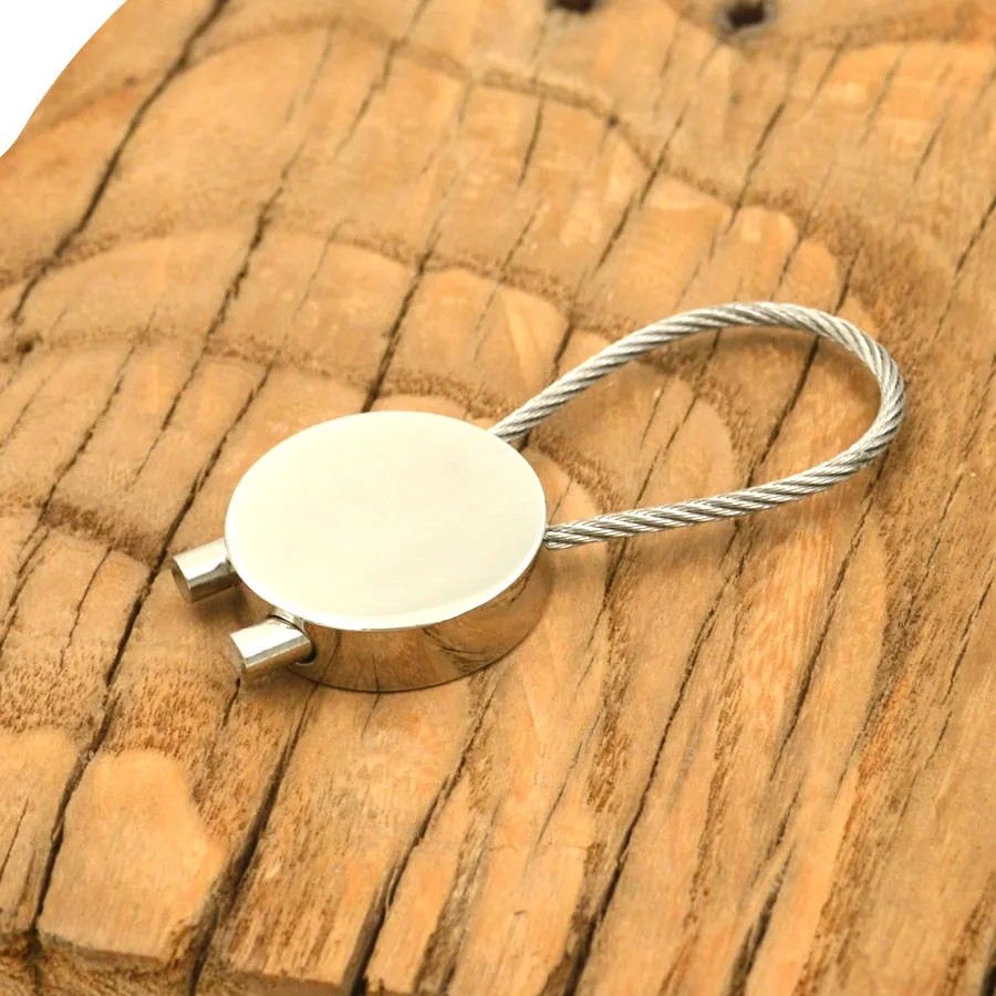 KE045 BIGBING модная Круглая стальная проволока модный короткий глянцевый брелок для