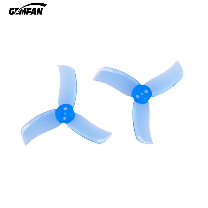 4 пары Gemfan Hulkie 2040 2,0X4,0 CW CCW PC 3 Лопасти пропеллера для двигателя 0806-1105 для радиоуправляемого квадрокоптера синий зеленый желтый красный - Цвет: transparent blue