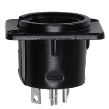 HOT-3 Pin Male Panel Chassis Mount Socket 3P Locking Audio Mic Connector Ground Plug Module Adapter