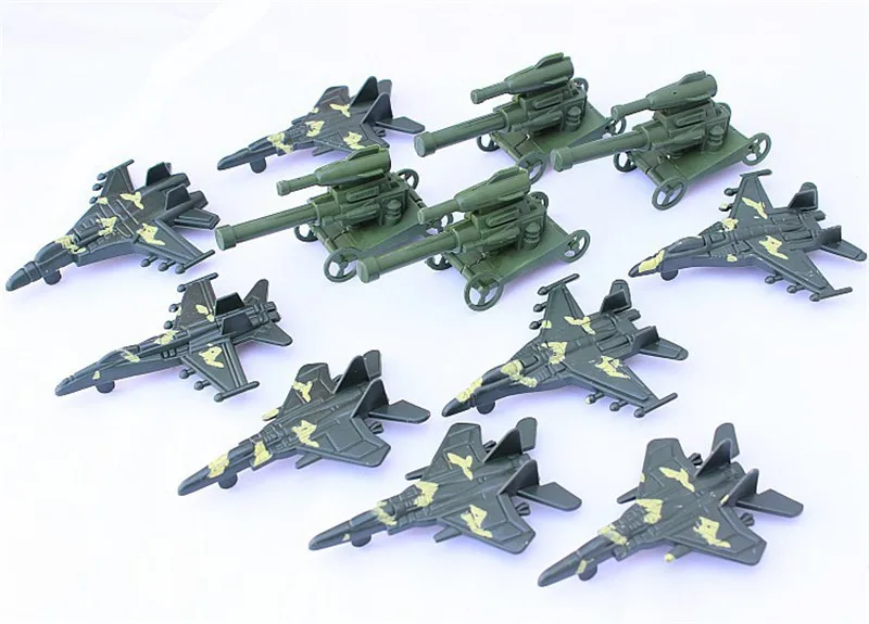 170pcs Military Scene Kit 5CM Soldier figures Tank Aircraft Rocket Army Men Sand Scene Kids Children Collection Toy Funny (10)