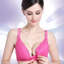 Postpartum comfortable breathable lace side front button breastfeeding bra pregnant women Nursing bra underwear nursing Postpartum comfortable breathable lace side front button breastfeeding bra pregnant women Nursing bra underwear nursing