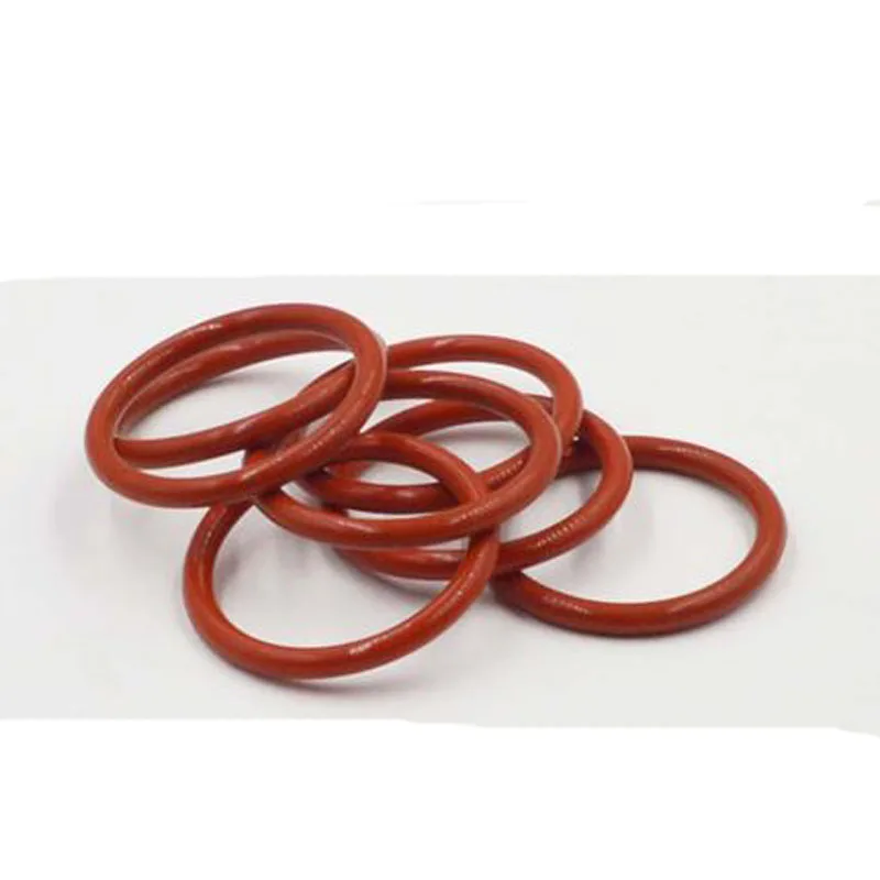 5 шт. 5,3 мм диаметр провода красный Силиконовый водостойкое кольцо уплотнение уплотнительное кольцо высокая термостойкость 54,5 мм-73 мм