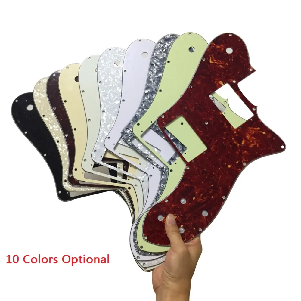 

FLEOR 1PCS Tele Deluxe Pickguard Guitar Pick Guard Scratch Plate w/Screws fit Mexico 72 Reissue Tele Deluxe Style Guitar Parts