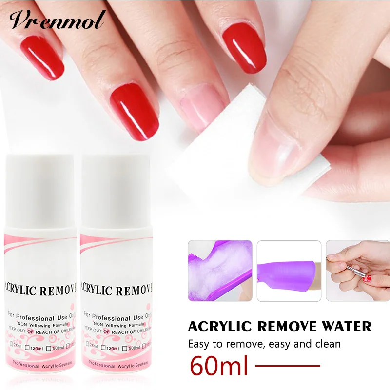 

Vrenmol 1Pcs Remover Water Cleansing Nail Polish 60ML Cleanser Plus Surface Sticky Residue Remover Enhance Shine Manicure Tool