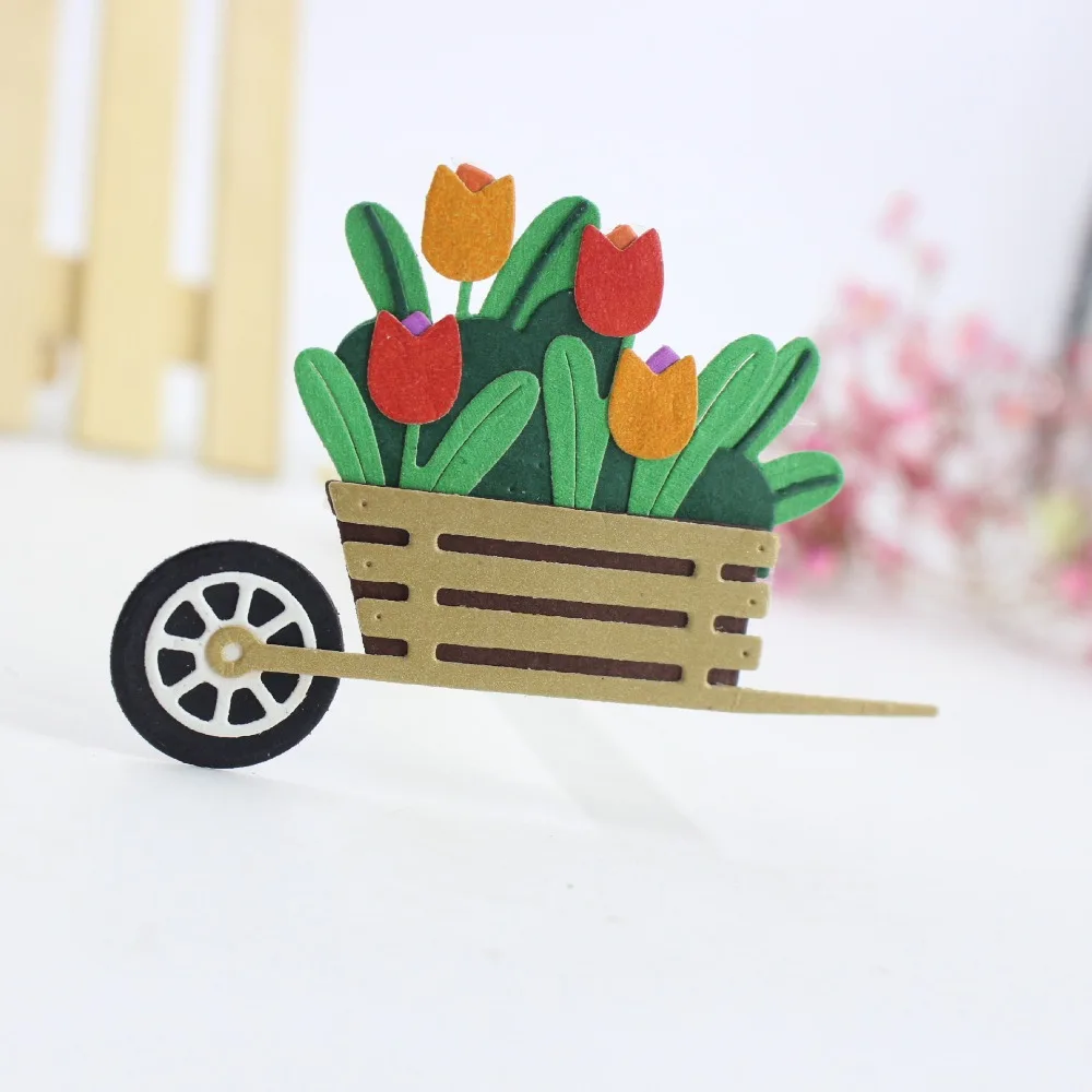Садовая корзина металлические режущие штампы для DIY скрапбукинга фотоальбом