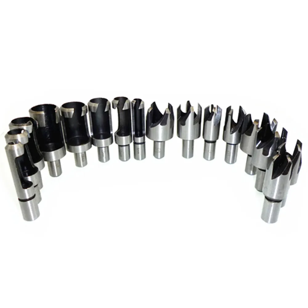 

16pc Wood Plug Cutter Cutting Woodworking Drill Bit Dowel Maker Cutting Tools Metric 6mm 10mm 13mm 16mm Inch 5/8" 1/2" 3/8" 1/4"