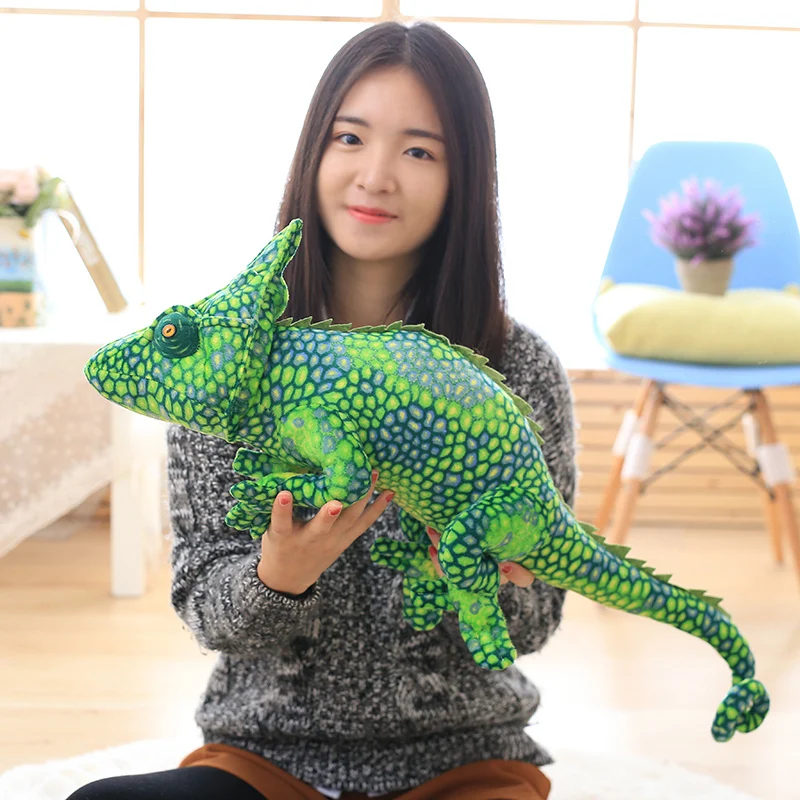 Brinquedos de Pelúcia Aniversário do Bebê Gigante Simulação Répteis Lagarto Camaleão Personalidade Animal Boneca Travesseiro Crianças Presente Natal 1 pc 80 cm 5 1 pc 80 cm gigante simulação répteis