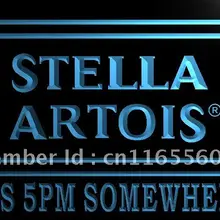LA452-это 5 pm где-то Стелла Артуа светодиодный неоновый свет вывеска домашний декор ремесла