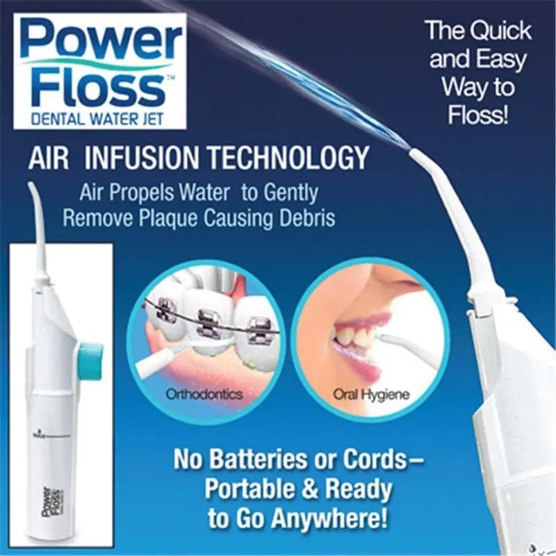 1pc Dental Water Flosser Water Pick Jet Oral Irrigator Mouth Denture Cleaner Dental Floss Irrigador Dental Power Floss Oral Care