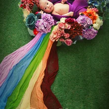 Новорожденный ребенок wrap 5 шт. много Опора 40*150 см фонов одеяло 14 видов цветов Bebe реквизит для фотосессии