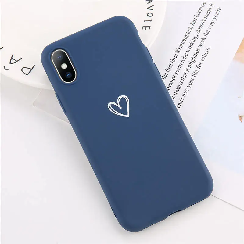 Lovebay для iPhone 7, чехол с надписью «Love Heart» для iPhone 6, 6 s, 8 Plus, 5S, SE, XR, XS Max, чехол для телефона с животными, Мягкий ТПУ силиконовый чехол на заднюю панель - Цвет: 3532N