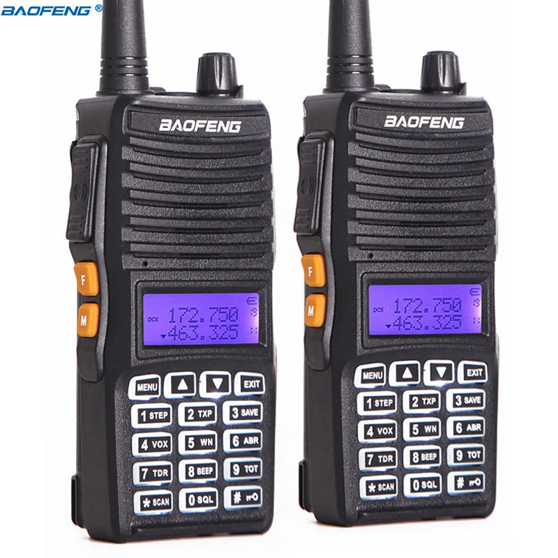 

2PCS Baofeng UV-82(II) True 8W High Power Upgraded Version Of UV-82 Tri-Power 8W/4W/1W Dual Band 136-174/400-520MHz 10km Radio
