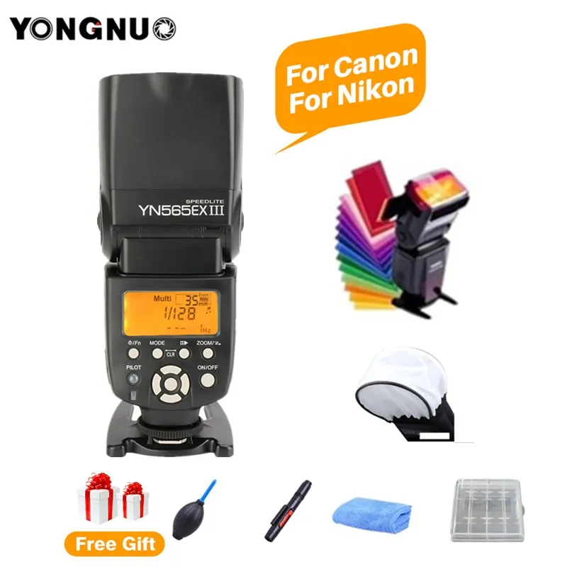  YONGNUO YN565EX III TTL Flash Speedlite for Canon 1100d 650d 600d YN565EX For Nikon D3300 D3100 D52