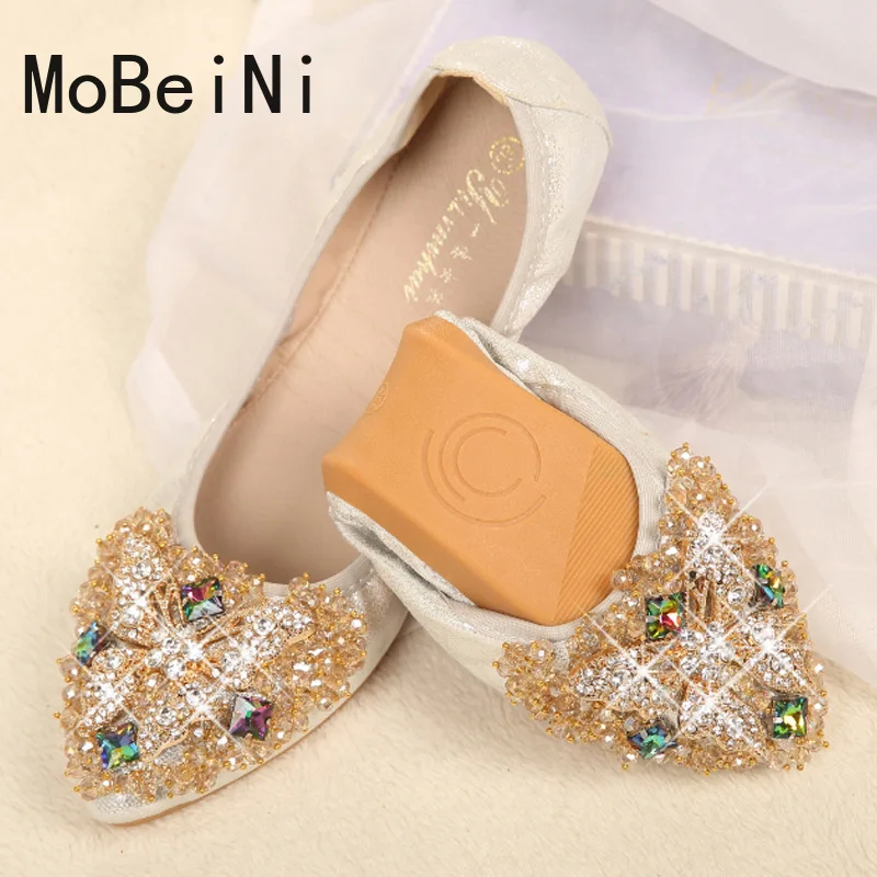 

Rhinestone egg roll women's shoes casual flat shoes spring and autumn new large size sports dance women's shoes