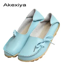 Женская обувь на плоской подошве из натуральной кожи; женская обувь на плоской подошве; мокасины; Лоферы для мам; мягкая обувь для отдыха; Повседневные балетки для вождения