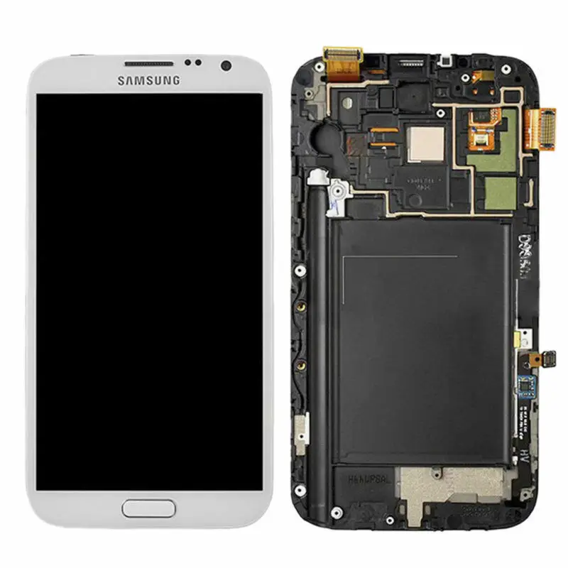 

Super AMOLED LCD For Samsung Galaxy Note2 N7100 N7105Screen Display Digitizer Assembly with frame