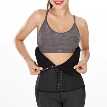 

Women Waist Cinchers Body Shapers 25 Steel Bones Latex Corset Waist Training Trainer Corset Underbust Shapewear Female Corse