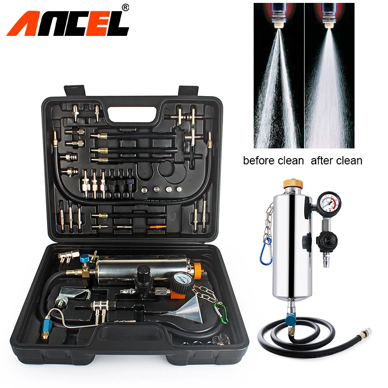 

Ancel GX100 Auto Fuel Injector Washing Tool Non-Dismantle Car Injector Cleaner Air System For Gasoline Petrol Car Tester