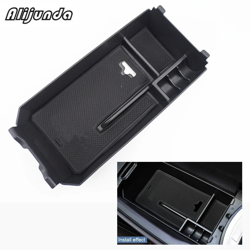 

Console Car Center Armrest Storage box container Tray Organizer Accessories For Mercedes Benz C GLC Class W205 2015