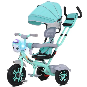 

3 In1 Multifunction Baby Stroller Children Tricycle Baby Bicycleprotable Handle Cart Three Wheel Baby Carriage with Music 1-6Y