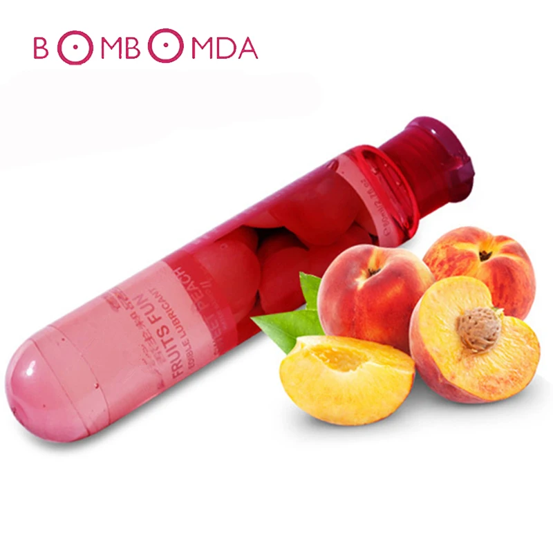 80ML PeachTaste Lubricant for Couple Sex Gel Female Sex Enhancement Lubricant Feeling Orgasm Oil Lube Anal Water Based Lubricant