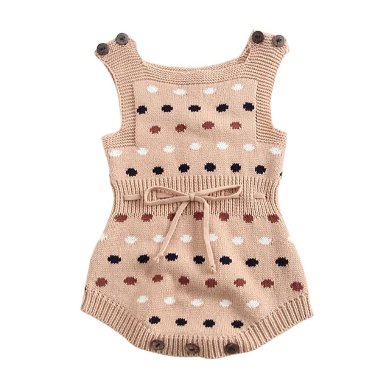 Baby Rompers Infant Girls Knitting Romper Long Sleeve Autumn Jumpsuit