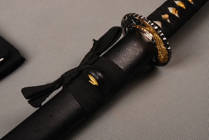 Samurai Sword полностью ручной работы Высокоуглеродистая сталь лезвие Tang японские