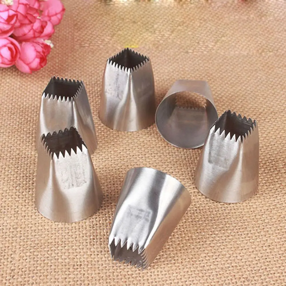 

1 Pc Large Size Square Icing Piping Nozzles Cake Decorating Pastry Tip Sets Fondant Cake Mold Dessert Decorators Tools FreeShip