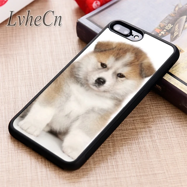 LvheCn Akita Inu чехол для телефона с щенком iPhone 5 6 6s 7 8 plus X XR XS max 11 12 Pro Samsung Galaxy S7 edge S8 S9 S10 |