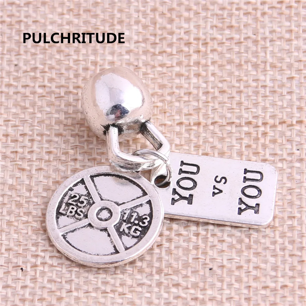 PULCHRITUDE 5 компллот ./ сплав цинка античный серебристый цвет браслет с подвеской
