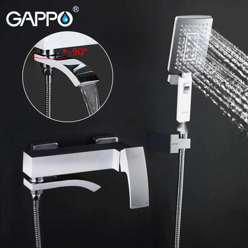 GAPPO кран для ванной настенный смеситель для ванной комнаты Смеситель для ванны водопад краны для ванной комнаты латунные смесители