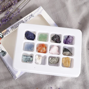 

12pcs/Set Rocks and Minerals Collection PK546-5 Earth Science Toy School Teaching Tool Kids Learning Toy