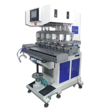 large 6-color Tampo Printer, electric tampo print machine, six color pad printing machine