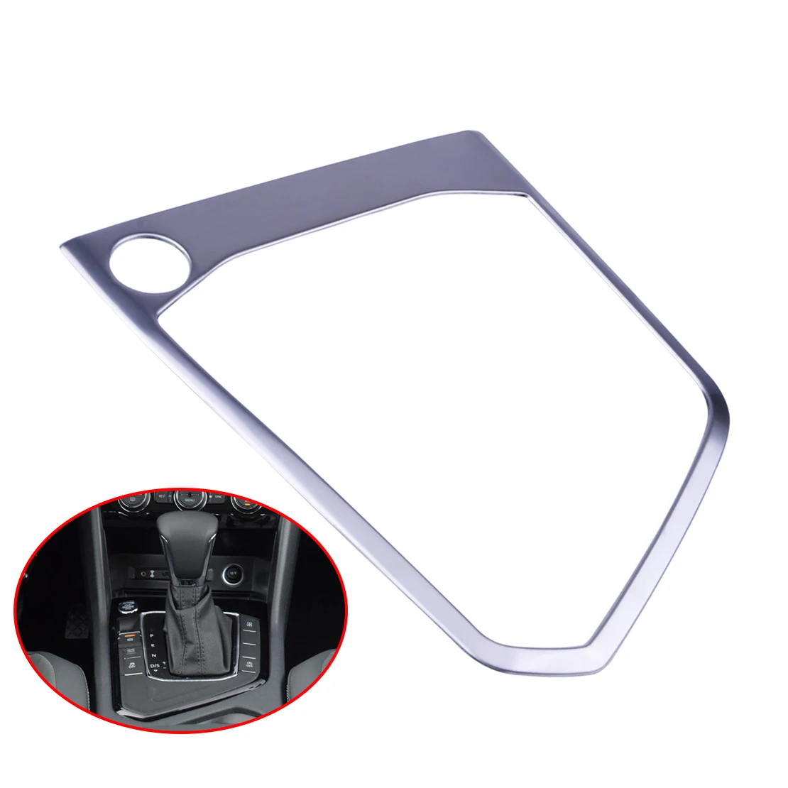 

CITALL New Stainless Steel Car Gear Position Panel Cover Trim fit for VW Tiguan MK2 2017 2018 Car Styling