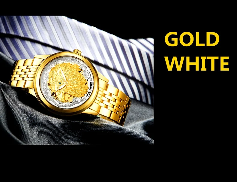 TEVISE Luxury Gold Watch Men Automatic Men Watches Luminous Hands Animal Eagle Mechanical Wristwatches 2018 New Clock Men (13)