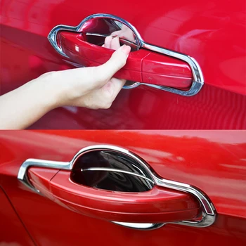

For Ford Escape Kuga 2013 2014 2015 2016 2017 ABS Chrome Car Door protector handle Bowl Cover Trim accessories Car styling 8pcs