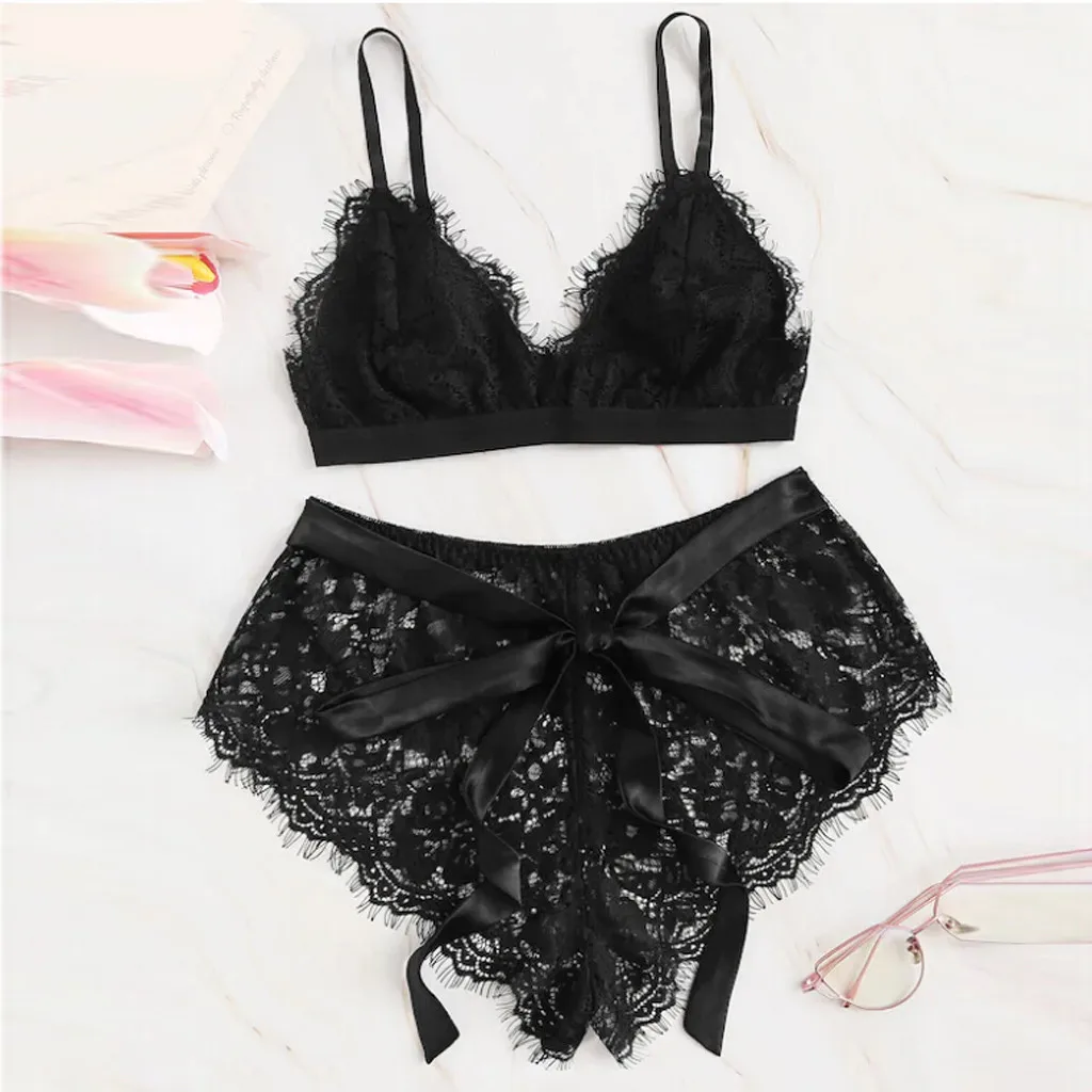 

Women Bra Brief Sets Sexy Lace Push Up Bralette Dentelle Ladies Lingerie Underwear Bras Set Intimates Low Waist Briefs Swim Spa