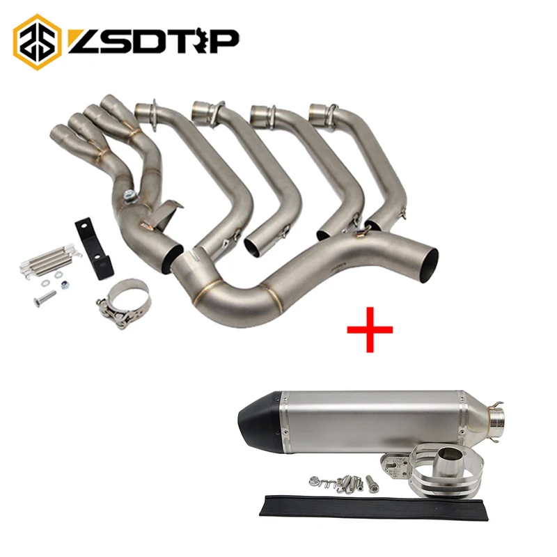 ZSDTRP выхлопная труба для мотоцикла Honda CBR650F CBR650 CB650F 2014 2017 с выхлопной