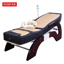 BYRIVER с фабрики Нефритовая массажная кровать Корея популярная электрическая дальняя инфракрасная лучевая пихтовая терапия массажер для всего тела 7+ 4 ролика