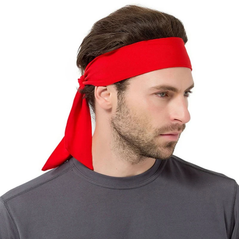 Мужская/Женская спортивная повязка на голову для бега, тенниса, фитнеса, пиратской повязки на голову для занятий йогой, лента для волос, спортивные аксессуары для бега