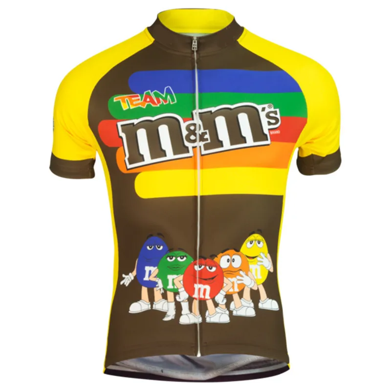 M& Ms, 7 цветов, летние майки для велоспорта,, забавная одежда для велоспорта, Mtb, рубашка, топ, рубашка, короткий, Майо, Ropa Ciclismo