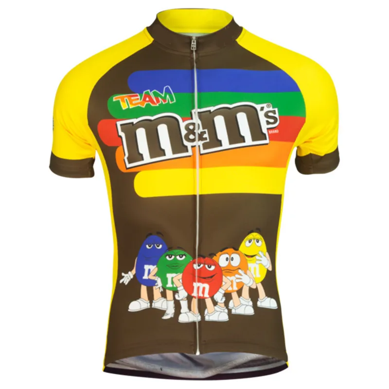 M &amp Ms 7 видов цветов футболки для велоспорта лето 2019 забавная одежда Mtb рубашка