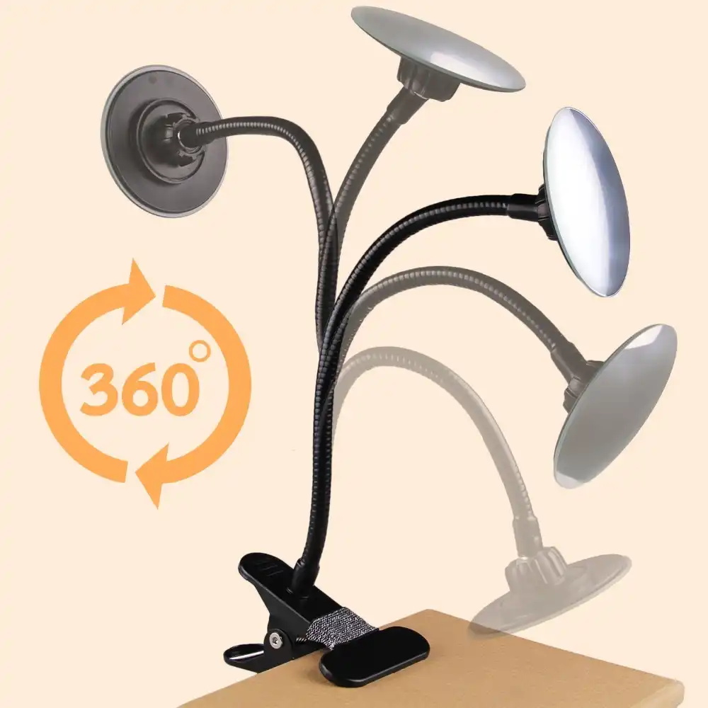 Slingifts Clip On Cubicle Mirror Computer Rearview Mirror Convex