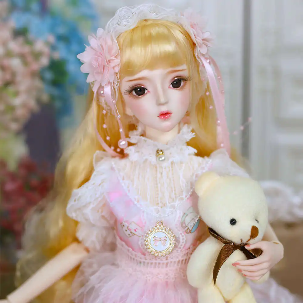 1/3 BJD кукла шарнирное тело 62 см с экипировкой обувь макияж и Подарочная коробка Набор подарочных игрушек sd куклы высокого качества - Цвет: Фиолетовый